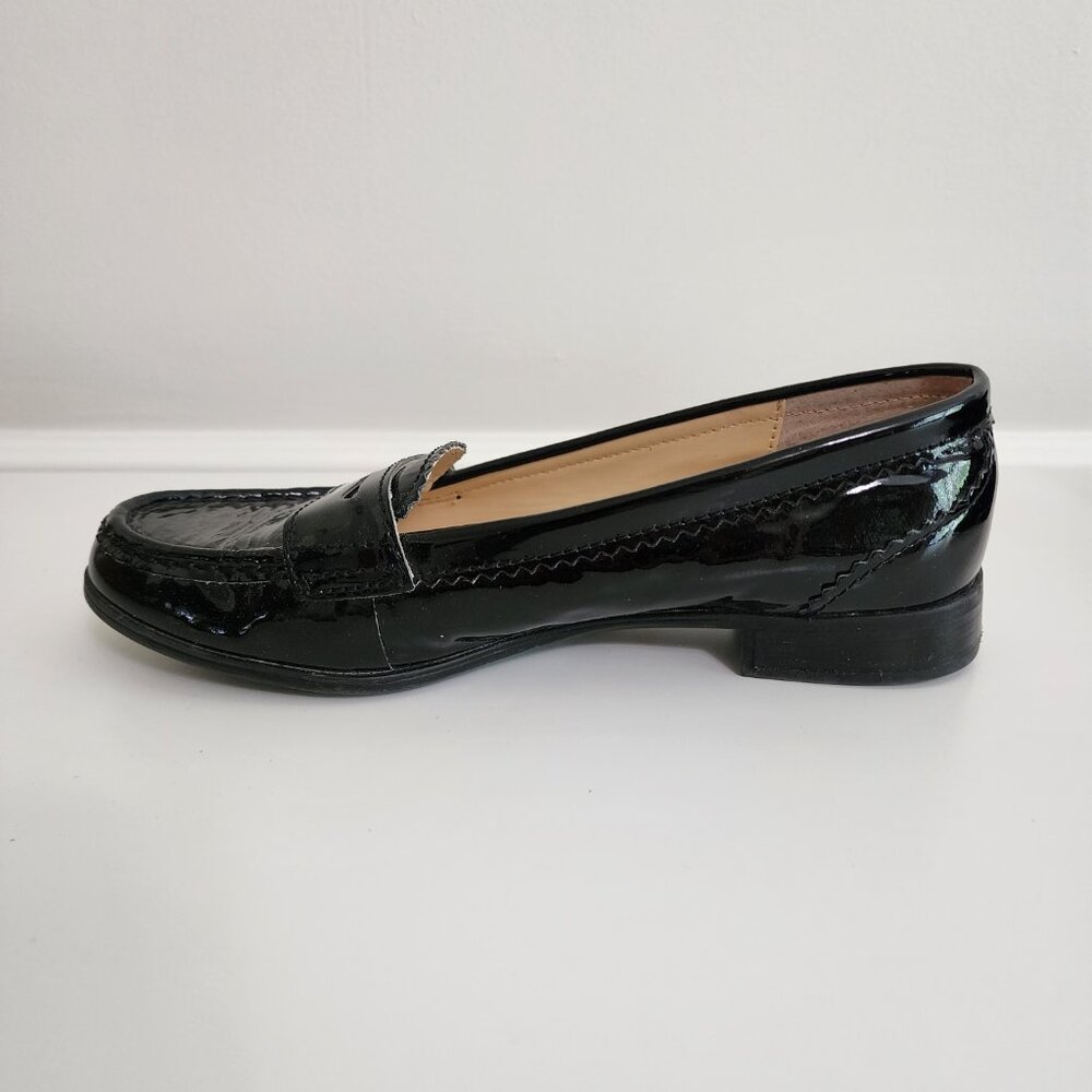 Ralph Lauren Black Patent Leather Penny Loafers - Picture 4 of 9